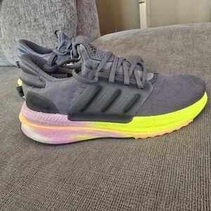 Gray and Neon Adidas Sneakers